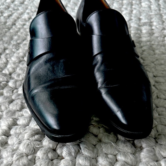 Men's Black Leather Dress Shoes GUCCI - Picture 1 of 4